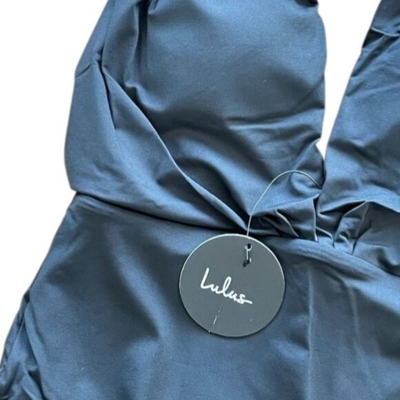 Lulu's Black Plunge One-Piece Swimsuit - Picture 4 of 5